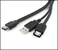 USB+eSATA to power eSATA cable